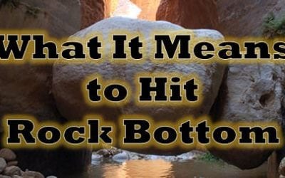 What It Means to Hit Rock Bottom