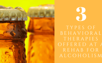 3 Types of Behavioral Therapies Offered at a Rehab for Alcoholism